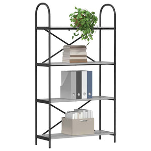 Bücherregal Grau Sonoma 80x30x146cm