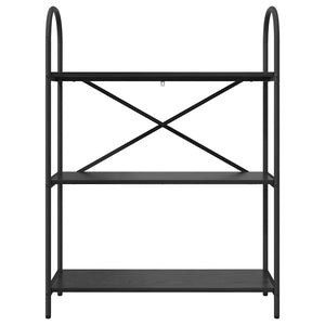 Bücherregal Schwarz Eichen-Optik