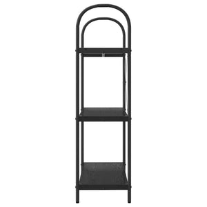 Bücherregal Schwarz Eichen-Optik