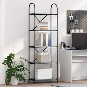 Bücherregal Grau Sonoma 60x30x183cm