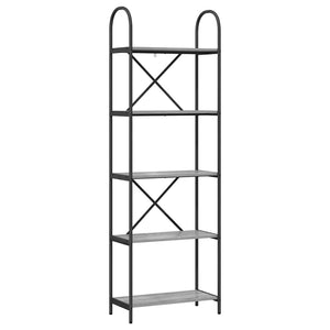Bücherregal Grau Sonoma 60x30x183cm