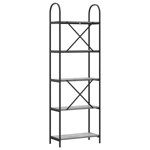 Bücherregal Grau Sonoma 60x30x183cm
