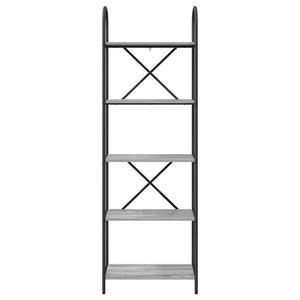 Bücherregal Grau Sonoma 60x30x183cm