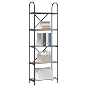 Bücherregal Grau Sonoma 60x30x183cm