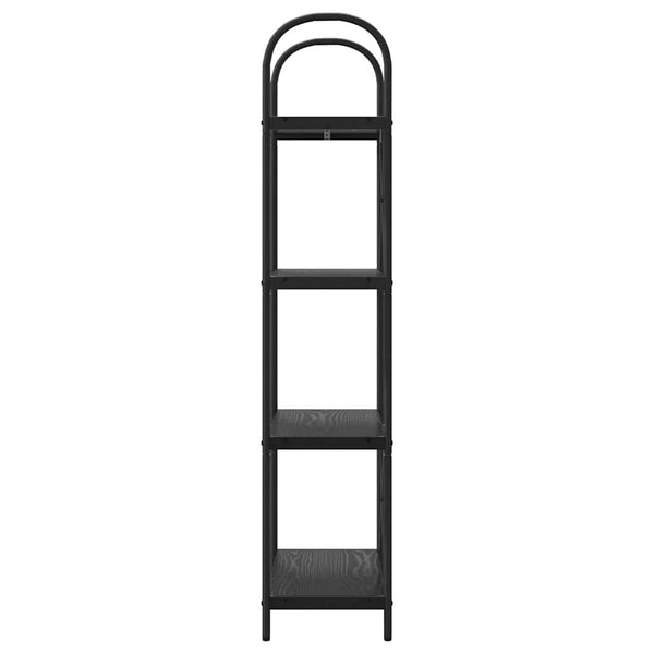 Bücherregal Schwarz Eichen-Optik