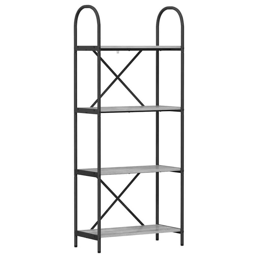 Bücherregal Grau Sonoma 60x30x146cm