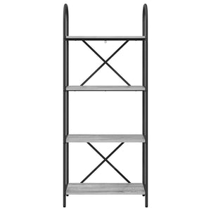Bücherregal Grau Sonoma 60x30x146cm