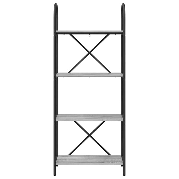 Bücherregal Grau Sonoma 60x30x146cm