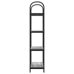 Bücherregal Grau Sonoma 60x30x146cm