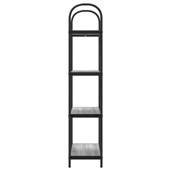 Bücherregal Grau Sonoma 60x30x146cm