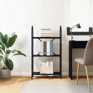 Bücherregal Schwarz Eichen-Optik