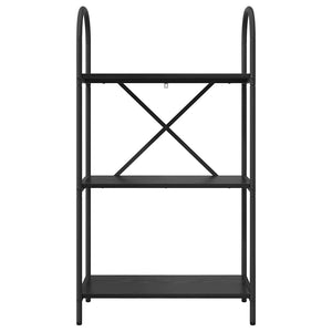 Bücherregal Schwarz Eichen-Optik