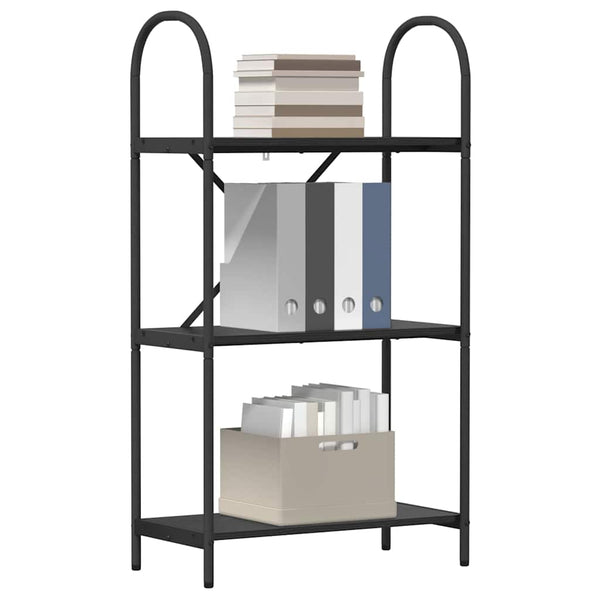Bücherregal Schwarz Eichen-Optik
