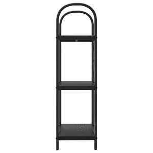Bücherregal Schwarz Eichen-Optik