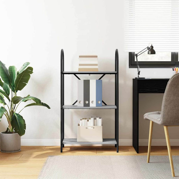 Bücherregal Grau Sonoma 60x30x109 cm