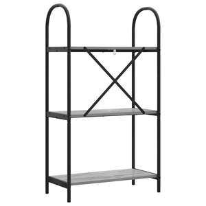 Bücherregal Grau Sonoma 60x30x109 cm
