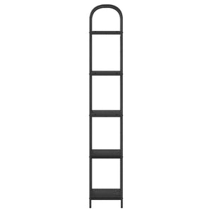 Bücherregal Schwarz Eichen-Optik 183cm