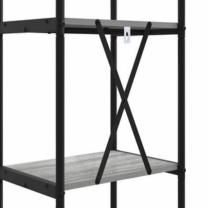 Bücherregal Grau Sonoma 40x30x183cm