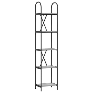 Bücherregal Grau Sonoma 40x30x183cm