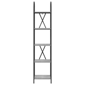 Bücherregal Grau Sonoma 40x30x183cm