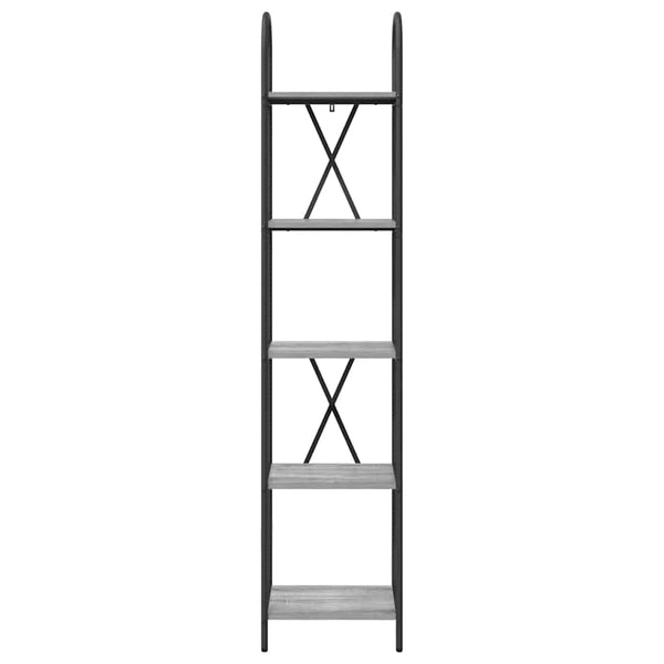 Bücherregal Grau Sonoma 40x30x183cm