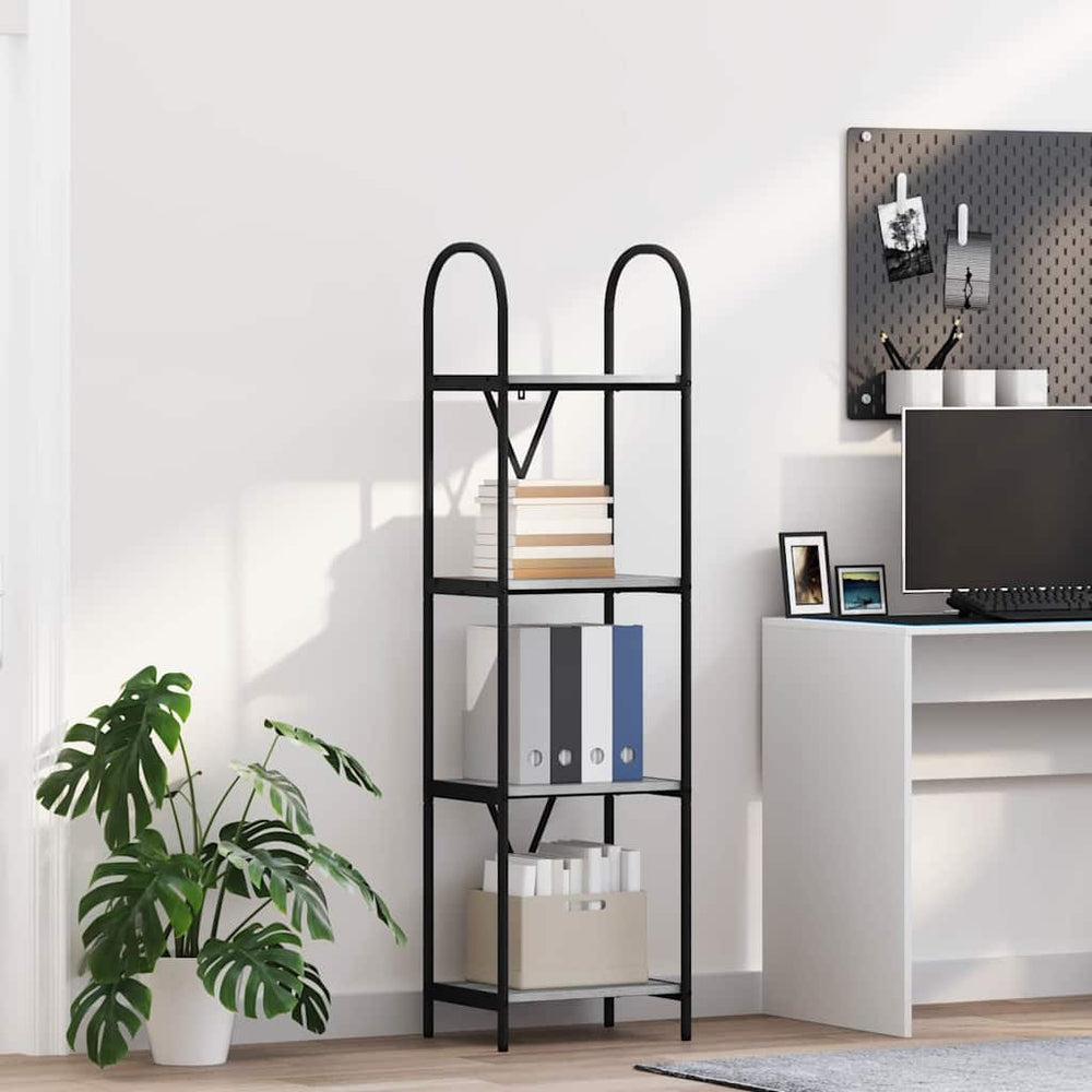 Bücherregal Grau Sonoma 146cm