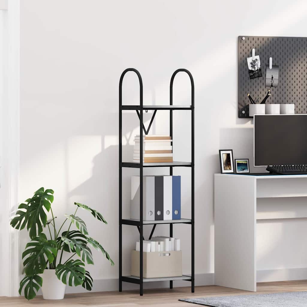 Bücherregal Grau Sonoma 146cm