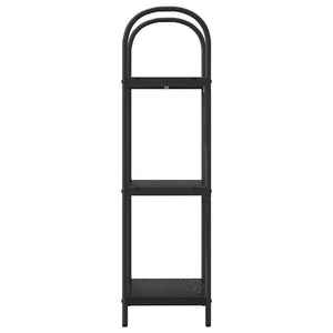 Bücherregal Schwarz Eichen-Optik 109 cm