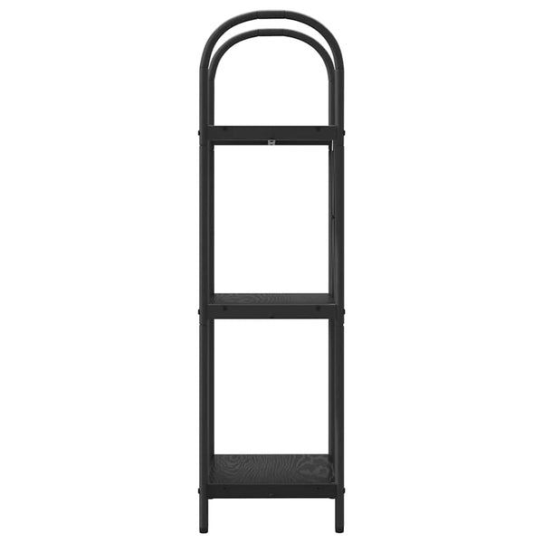 Bücherregal Schwarz Eichen-Optik 109 cm