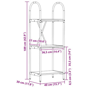 Bücherregal Geräucherte Eiche 109cm