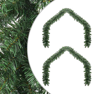 Weihnachtsgirlande Grün 20 m, 2er-Set