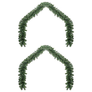 Weihnachtsgirlande Grün 20 m, 2er-Set