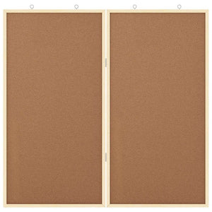Info-Tafel Braun Kiefer Massivholz 80x80