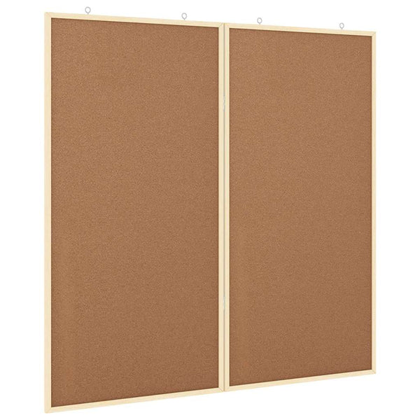 Info-Tafel Braun 100x100cm Kiefer Massivholz