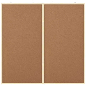 Info-Tafel Braun 100x100cm Kiefer Massivholz