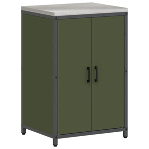 Küchen Aufbewahrungsset mit Regal Olive Grün