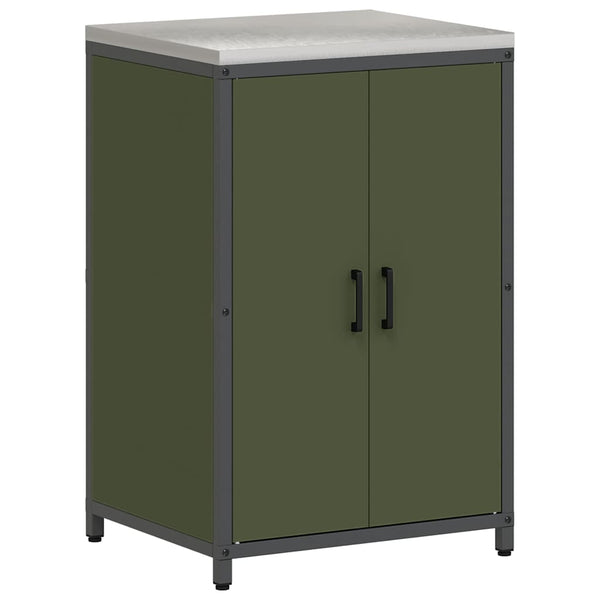 Küchen Aufbewahrungsset mit Regal Olive Grün