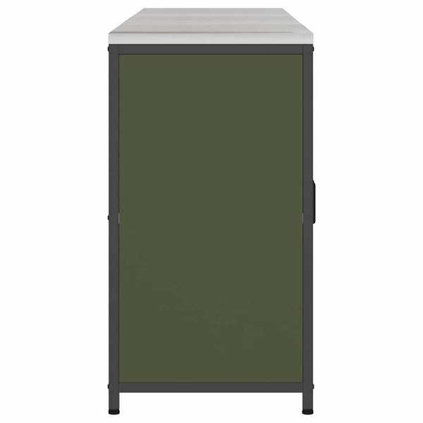 Küchen Aufbewahrungsset mit Regal Olive Grün