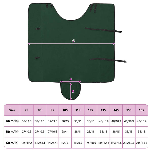 Pferdedecke Dunkelgrün 155cm