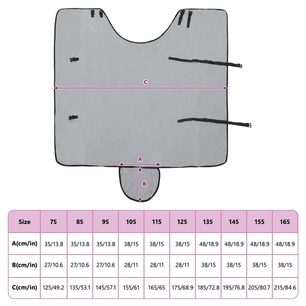 Pferdedecke Hellgrau Rosa 165cm