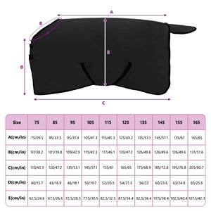 Pferdedecke Schwarz 95 cm