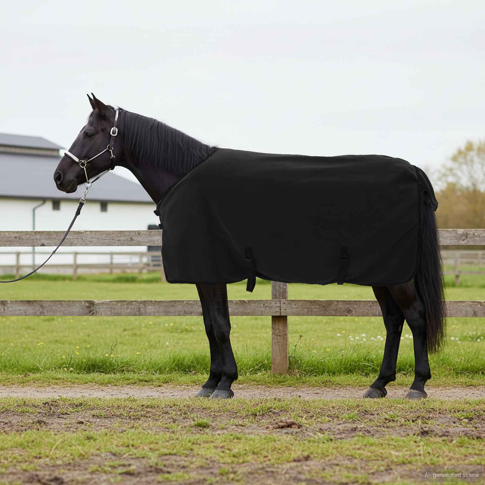 Couverture pour cheval vidaXL Noir 115 cm Polyester