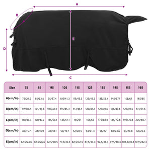 Pferdedecke Schwarz 125 cm