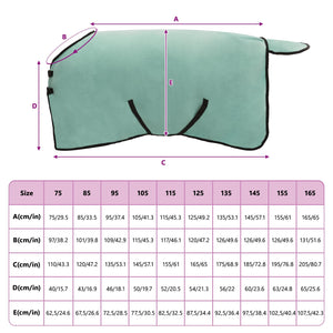 Grüne Pferdedecke 85cm