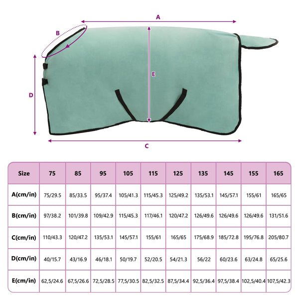 Pferdedecke Sondergrün 115 cm