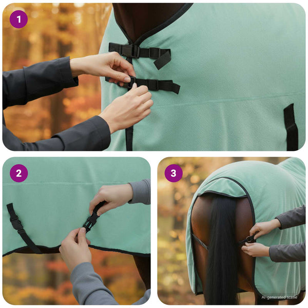 Pferdedecke Sondergrün 155cm