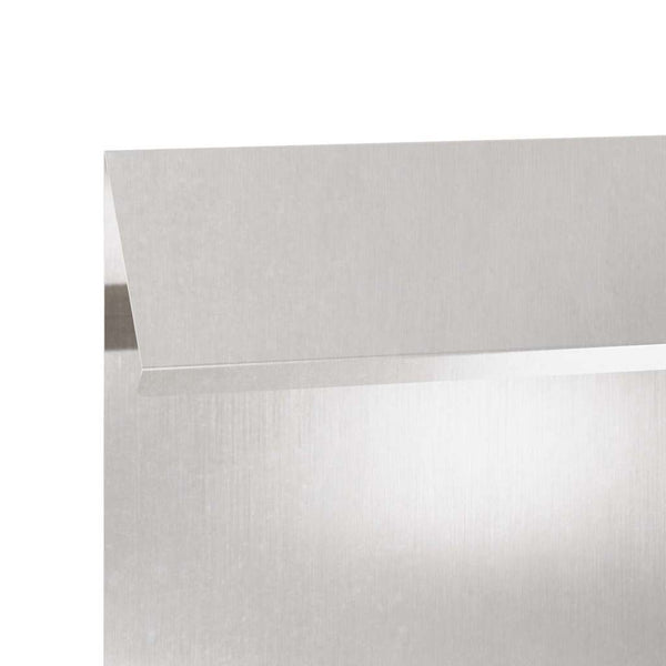Edelstahl Schneckenzaun Silber 50cm
