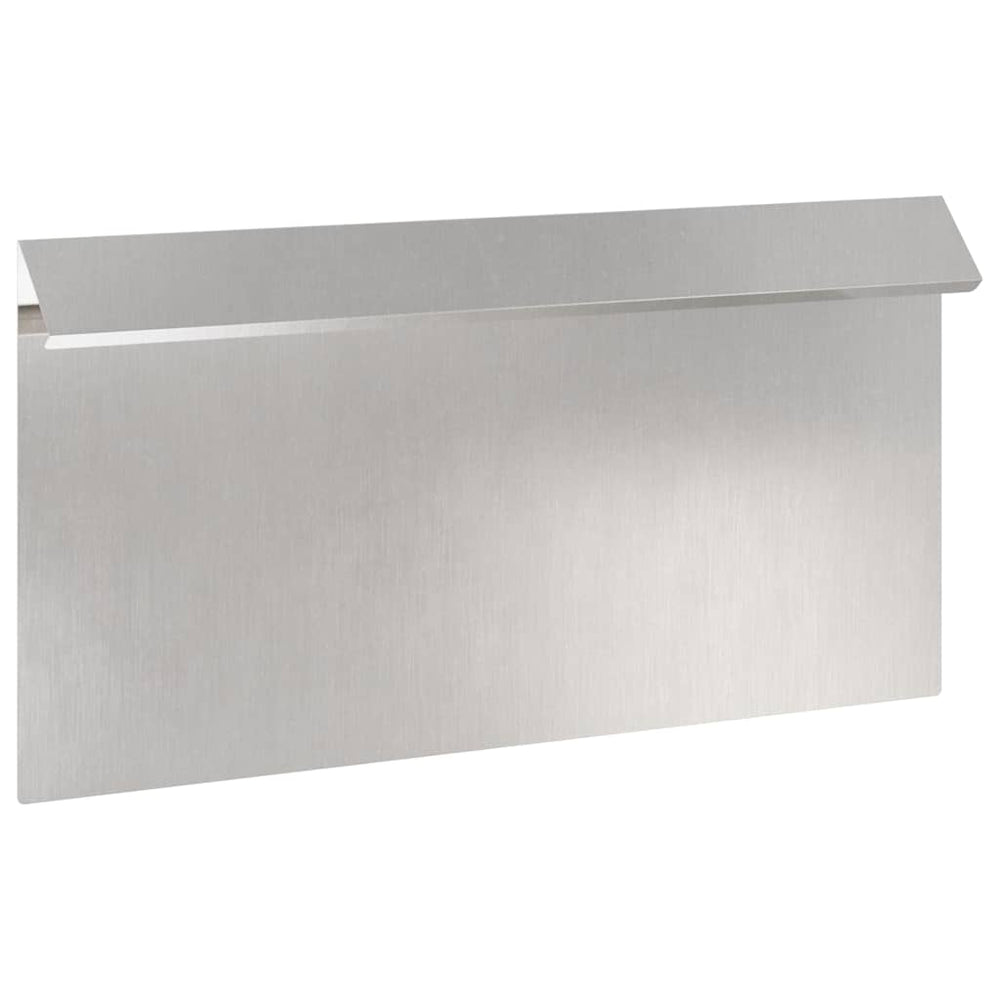 Edelstahl Schneckenzaun Silber 50cm