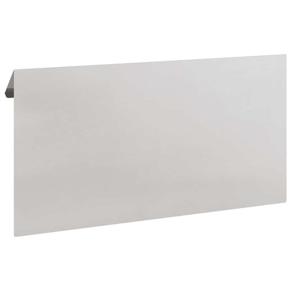 Schneckenzaun 4er Set Edelstahl Silber 50cm