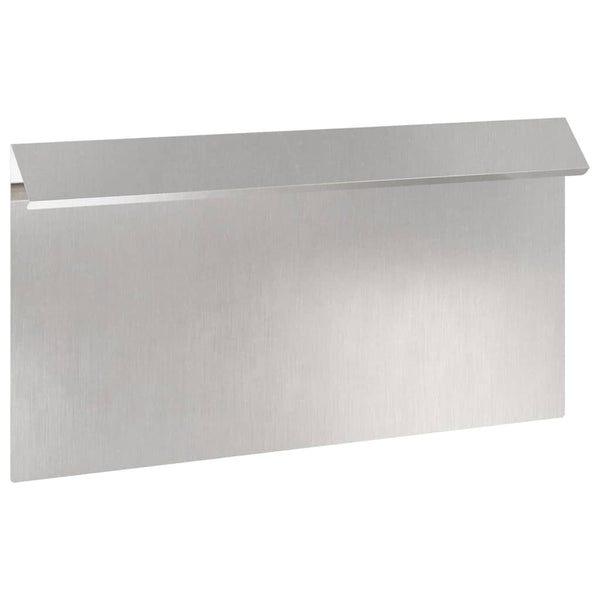 Schneckenzaun Edelstahl Silber 16 Stück